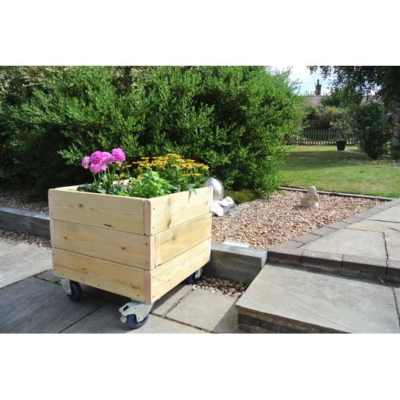 Square Planter On Wheels 3 Square Planter On Wheels - Image 3