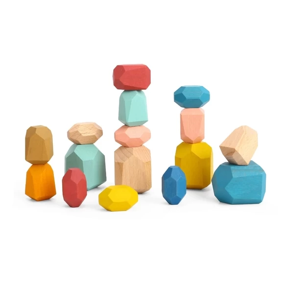 Wooden Stacking Stones Pack Of 20 From Hope 5 Wooden Stacking Stones Pack Of 20 From Hope - Image 5