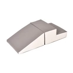 Soft Play Step & Ramp Set From Hope - Grey & White -Children Toy Shop T4002 GREY WHITE QjxvwcgbU