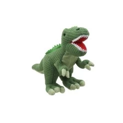 Knitted Dinosaurs - Pack Of 4 -Children Toy Shop TRex Green Small Wilberry Knitted WB0043361 copy RzB471QS4U