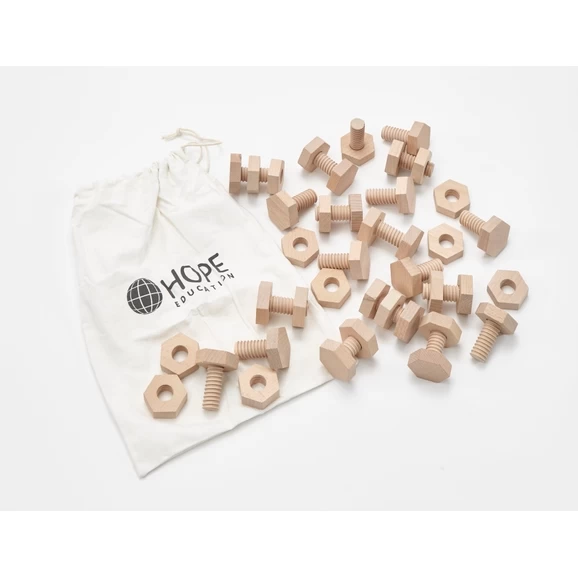 Wooden Nuts And Bolts From Hope Education 2 Wooden Nuts And Bolts From Hope Education - Image 2