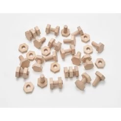 Wooden Nuts And Bolts From Hope Education
