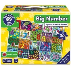 Orchard Toys Floor Jigsaws - Pack Of 4 -Children Toy Shop orchard toys big number jigsaw jigsaw puzzle I958DIJEKE