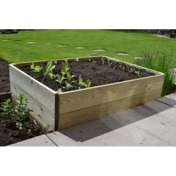 Raised Grow Bed - Rectangular -Children Toy Shop rectangular 120x90 double tier raised bed bedded NeEQsXeouU