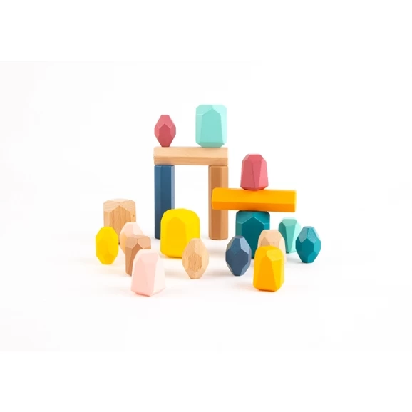 Wooden Stacking Stones Pack Of 20 From Hope 3 Wooden Stacking Stones Pack Of 20 From Hope - Image 3